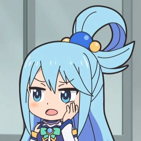 Konosuba chibi cùng aqua chibi siêu đáng yêu