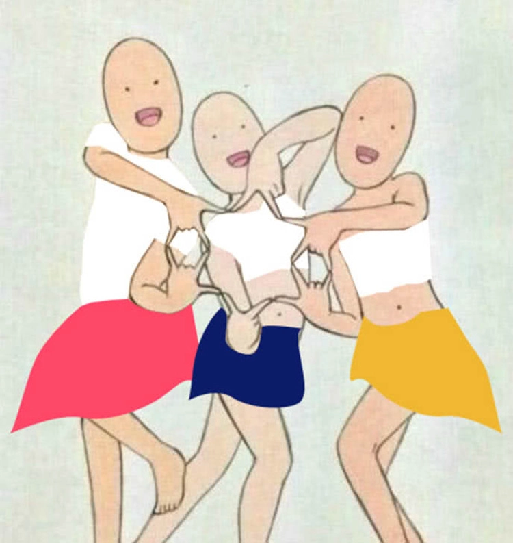 Cập nhật ảnh đại diện nhóm bạn 3 người xinh xắn dễ thương