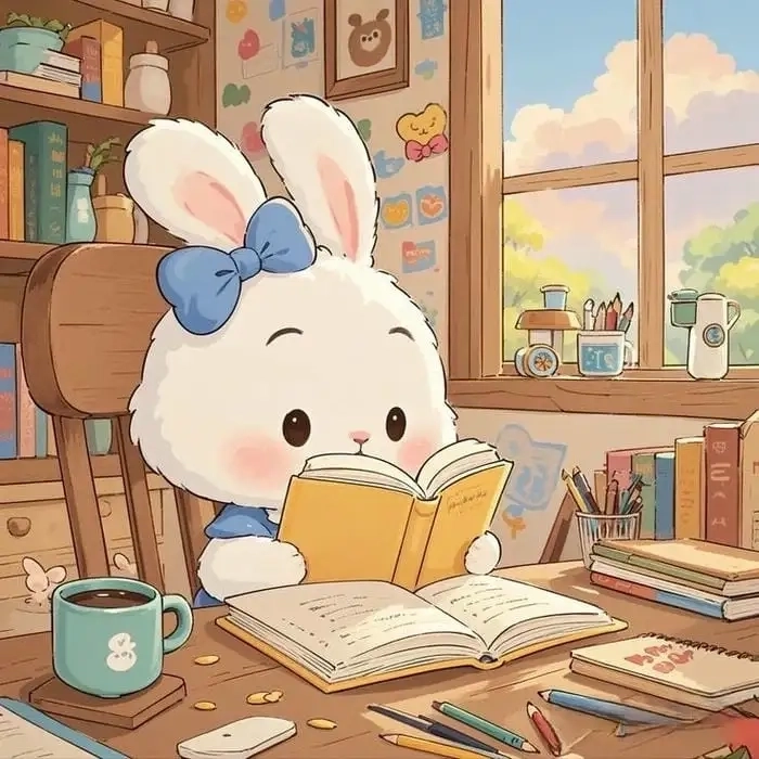 Thêm phần thanh lịch với avatar thỏ xám độc đáo