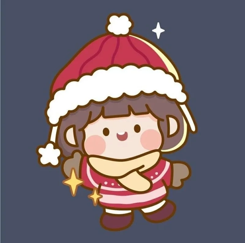 Thêm dễ thương với ảnh avatar giáng sinh cute