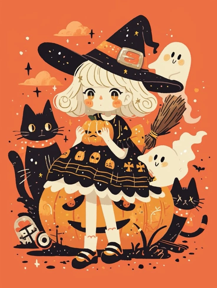 Khám phá bộ sưu tập chibi halloween siêu dễ thương