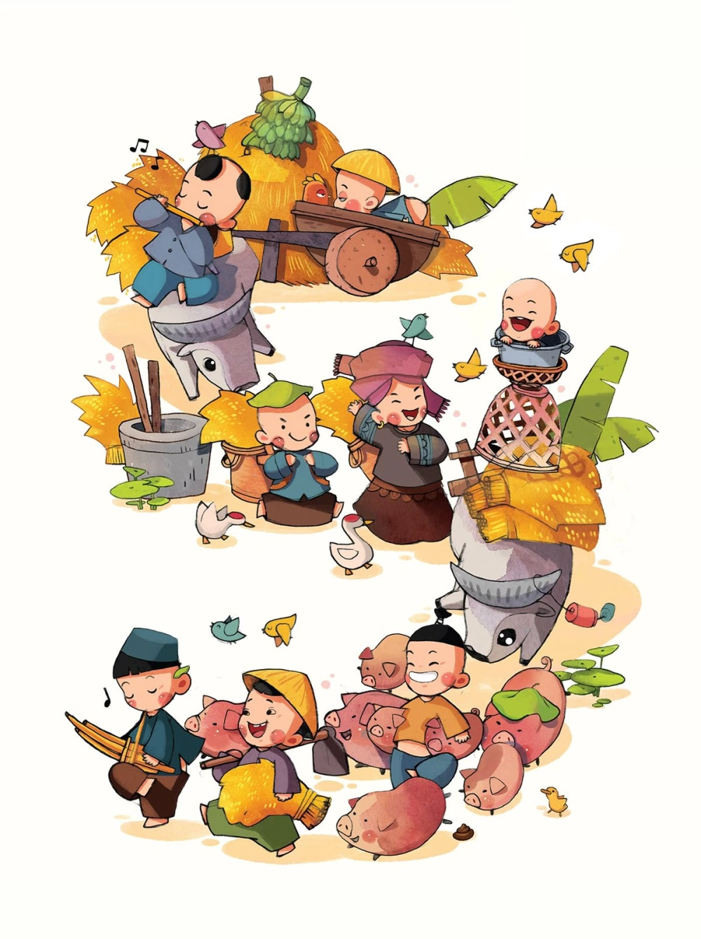 Ngắm sáng rực rỡ cùng chibi lễ hội pháo hoa