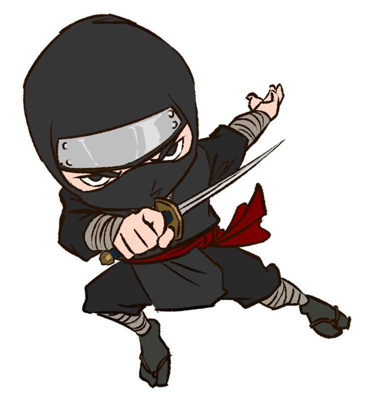 Thử sức với thiết kế chibi ninja và chibi samurai đẹp