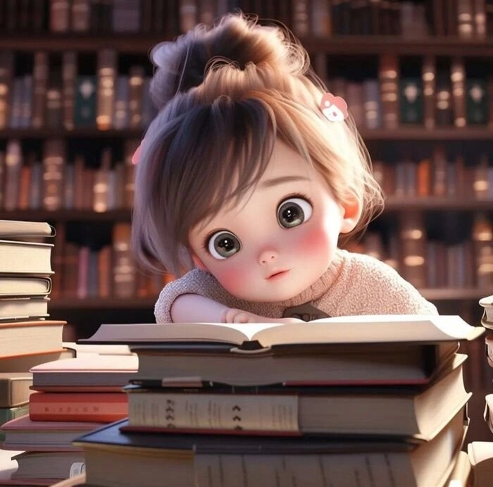 Tô màu chibi nữ học sinh sáng tạo dễ thương