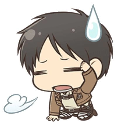 Khoảnh khắc sống động qua eren chibi gif đáng yêu