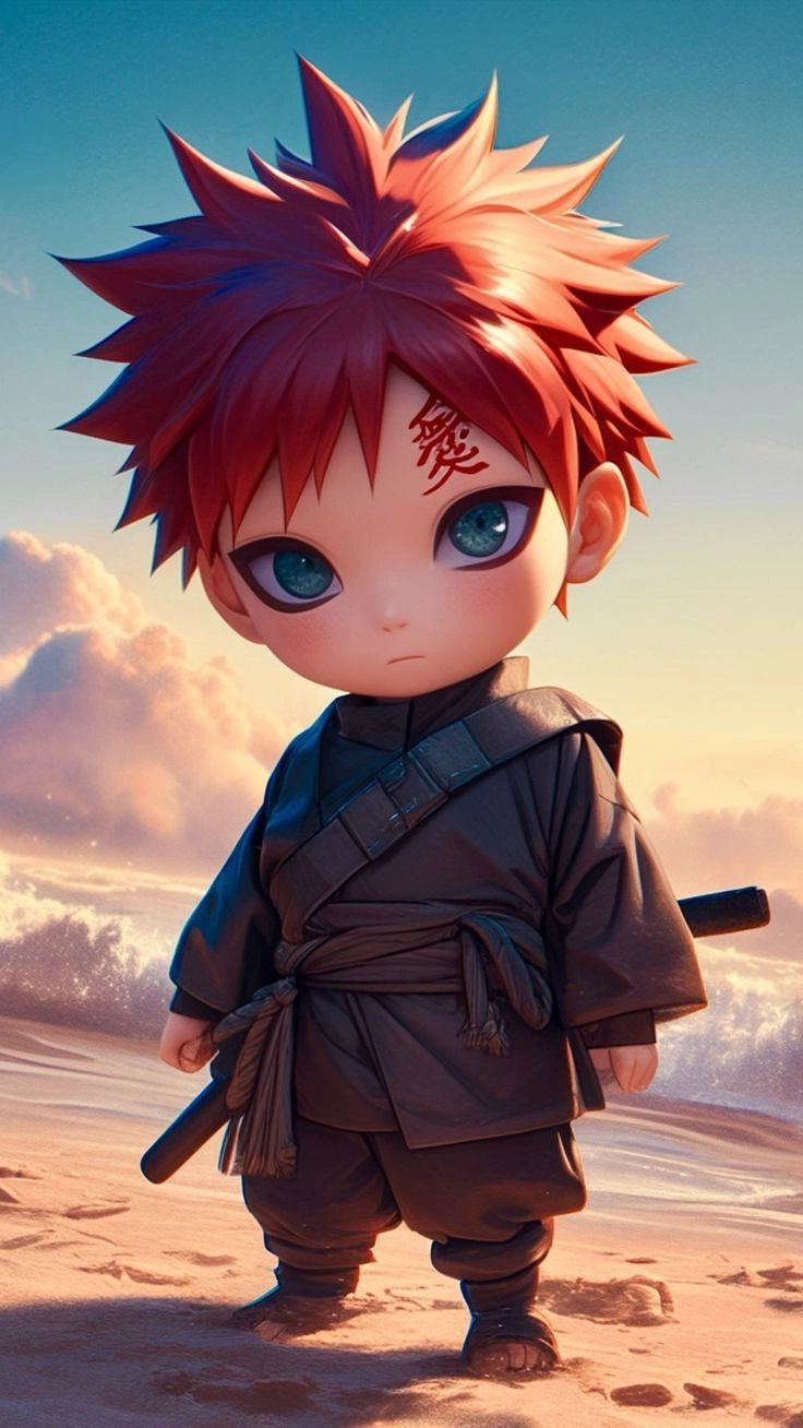 Thưởng thức tranh vẽ gaara chibi drawing đẹp mắt