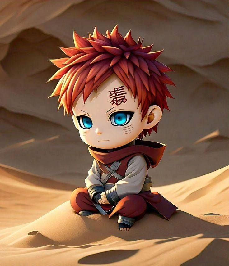 Thỏa thích xem gaara chibi gif sống động vui nhộn
