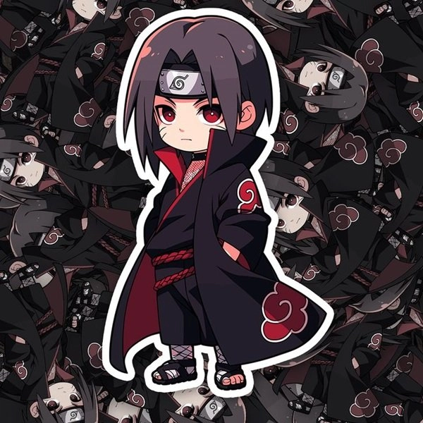 Trang trí đồ dùng với itachi chibi pin độc đáo