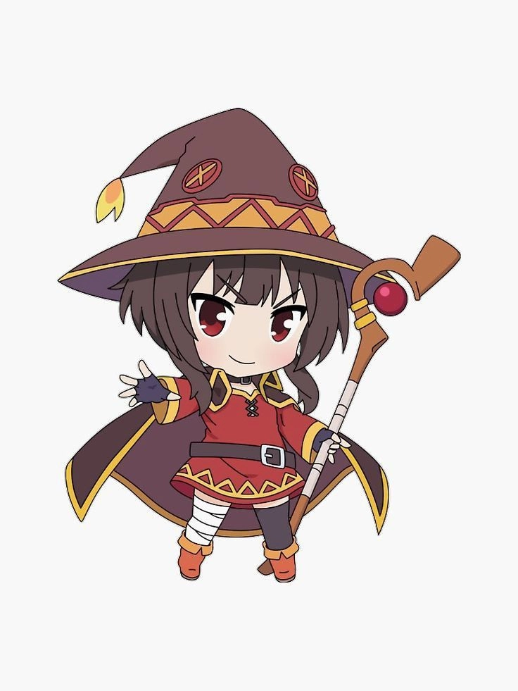 Bộ sưu tập megumin chibi sticker cực dễ thương