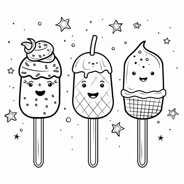 Thỏa sức sáng tạo với tranh tô màu kem dễ thương