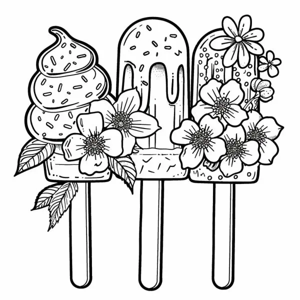 Sáng tạo phong cách với tranh tô màu kem cuộn vui nhộn