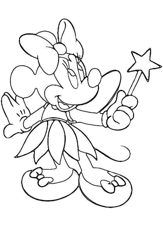 Học tô tranh tô màu chuột mickey minnie sáng tạo