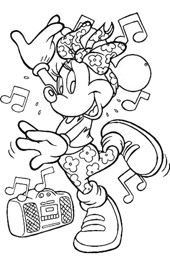 Nhanh tay tải tranh tô màu chuột mickey miễn phí cho bé