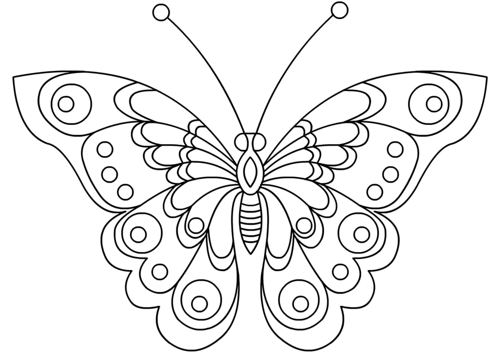 Khám phá vẻ đẹp thiên nhiên với tranh tô màu bướm