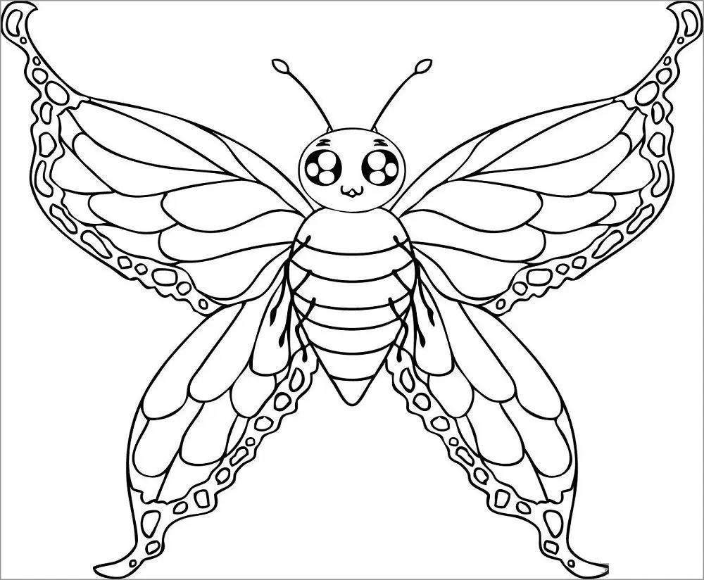 Trang trí hoàng gia với tranh tô màu con bướm chúa