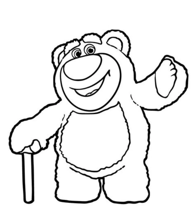 Vui học cùng tranh tô màu con gấu teddy xinh