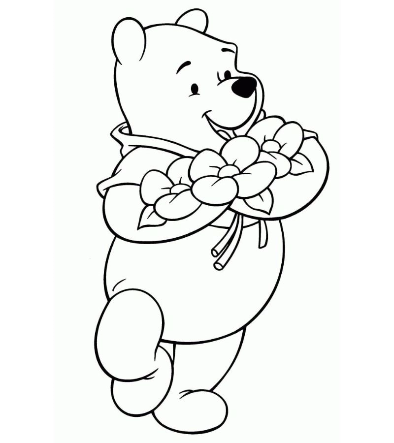 Thỏa sức sáng tạo tranh tô màu con gấu đội nón