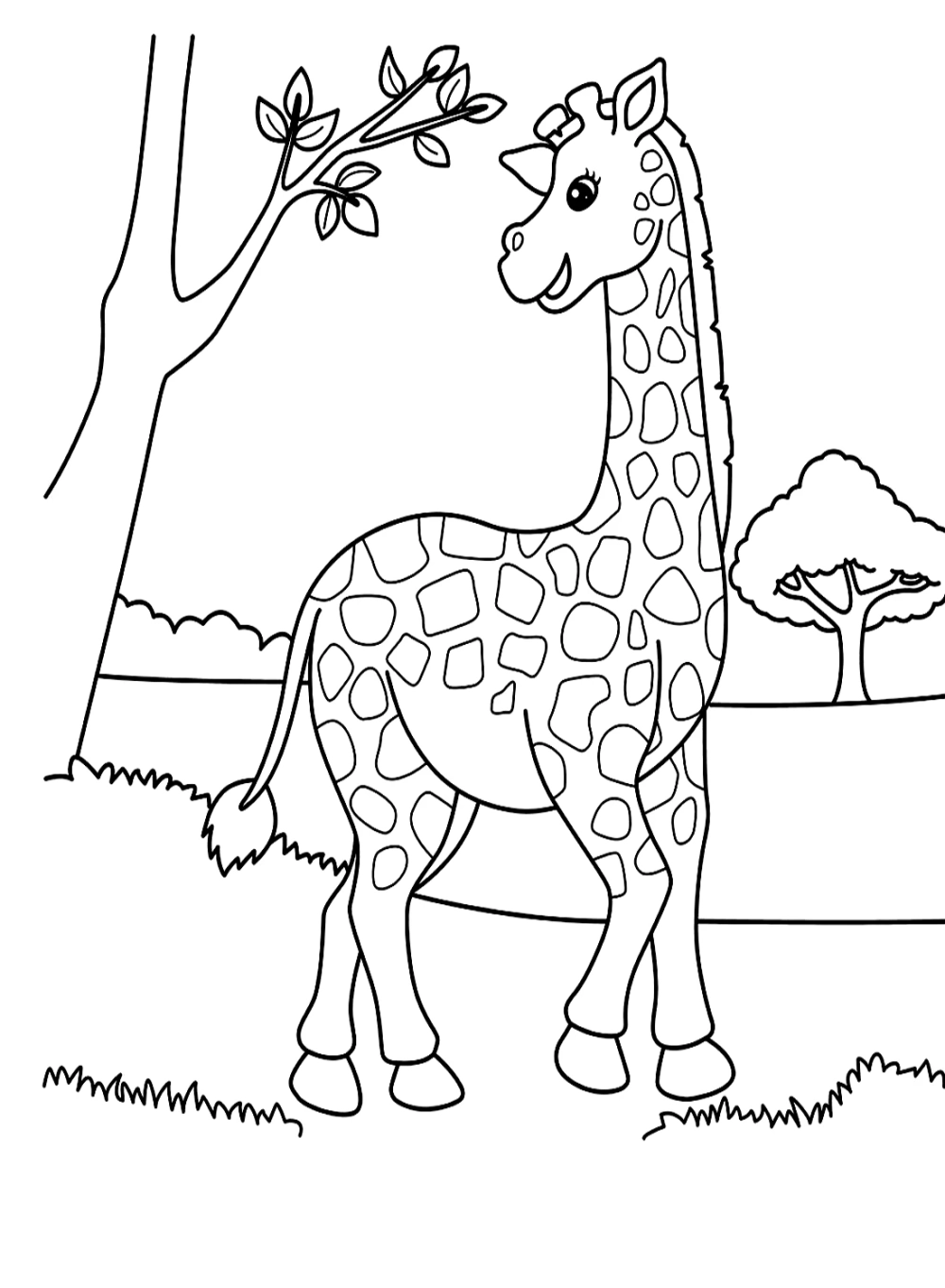 Khám phá tranh tô màu con hươu đáng yêu cho bé