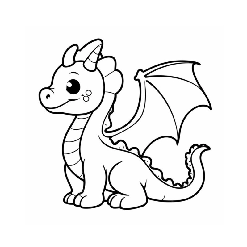 Thỏa sức sáng tạo với tranh tô màu con rồng đơn giản