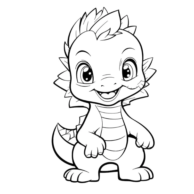 Thỏa sức tưởng tượng với tranh tô màu rồng bay trên không