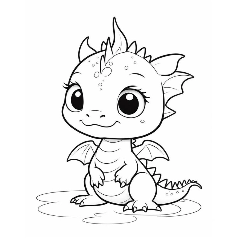 Trải nghiệm mới lạ với tranh tô màu rồng 3 đầu độc đáo