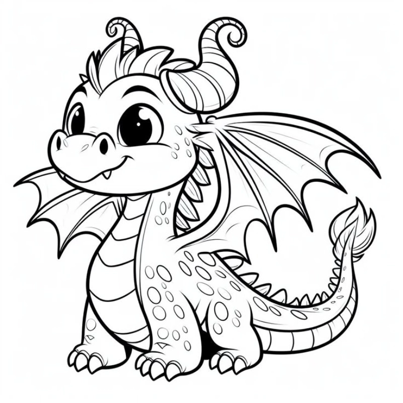 Thỏa sức yêu thích với tranh tô màu rồng pokemon