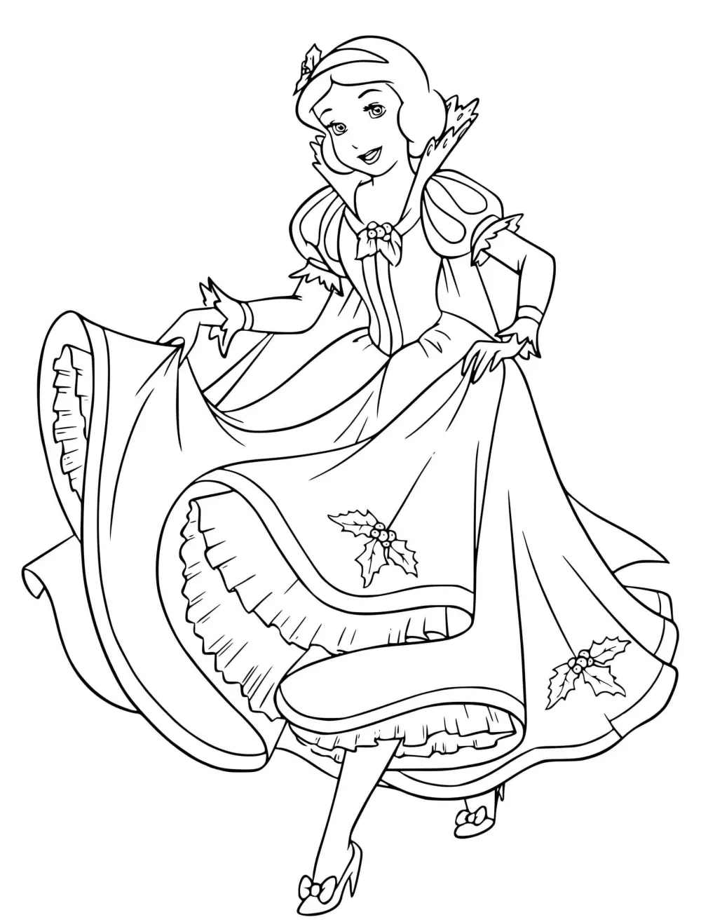 Tô điểm màu sắc với tranh tô màu công chúa bạch tuyết đẹp nhất