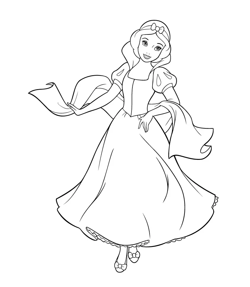 Khám phá tranh vẽ công chúa bạch tuyết độc đáo cho bé