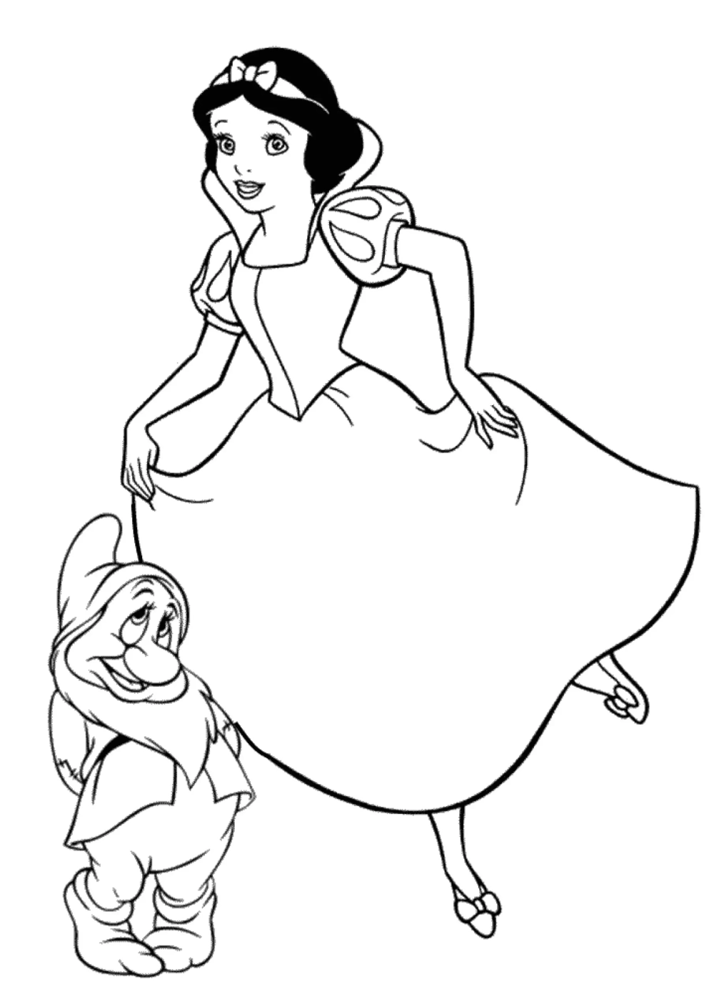 Bé sáng tạo với tranh vẽ bạch tuyết xinh xắn