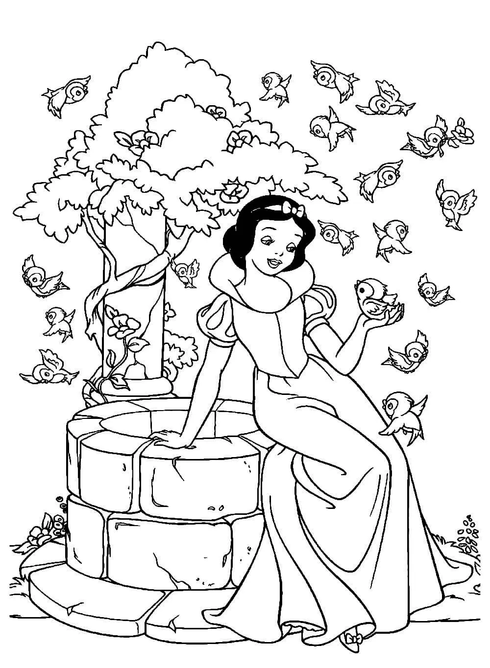 Giúp bé yêu thích hình tô màu bạch tuyết sinh động