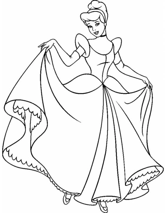 Khám phá tranh tô màu công chúa lọ lem và Disney dễ thương