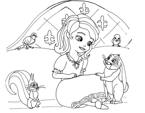 Tận hưởng giờ vui với tranh tô màu sophia sinh động