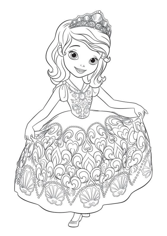Bé yêu thích tô màu công chúa dễ thương và vui nhộn