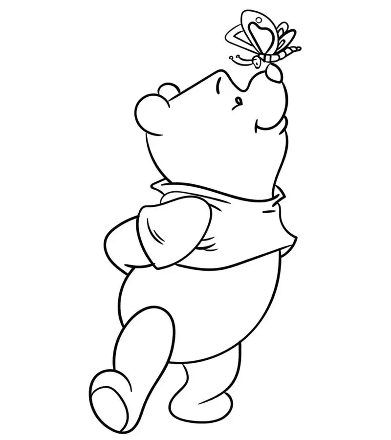 Thỏa sức sáng tạo với tranh tô màu winnie the pooh xinh xắn