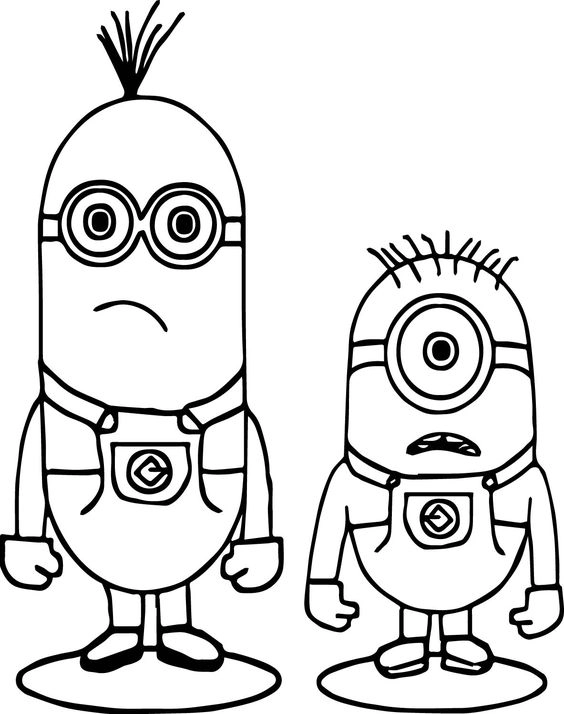 Bé học vui hơn nhờ tô màu minion đơn giản