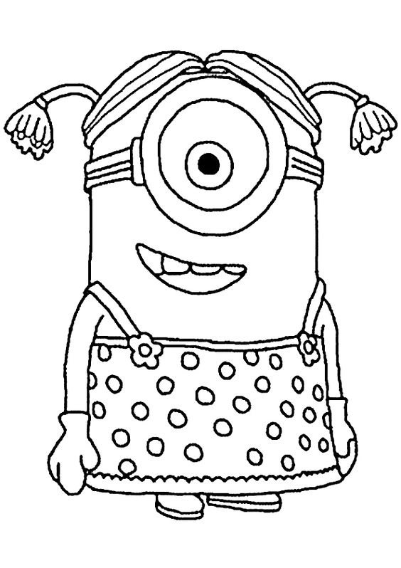 Chọn tranh tô màu minion dễ nhất cho bé tập tô