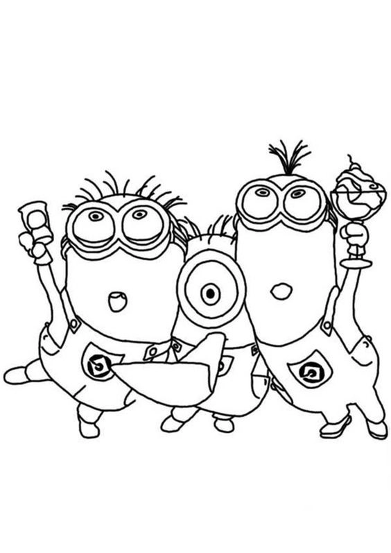 In ngay tranh tô màu minion in đẹp và tiện lợi