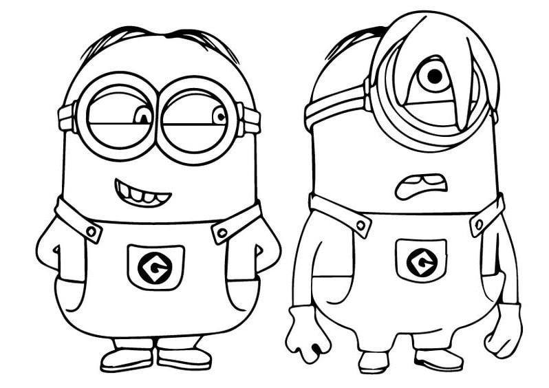  Tranh tô màu minion giúp trẻ phát triển tư duy sáng tạo 