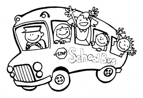 Vui tô tranh tô màu xe bus dành cho học sinh
