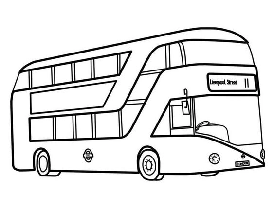 Tranh tô màu xe bus là như thế nào?
