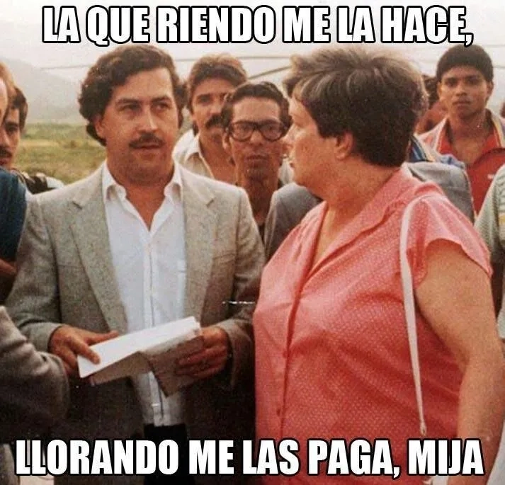 Cười thả ga với narcos waiting meme nhìn chờ đợi dài