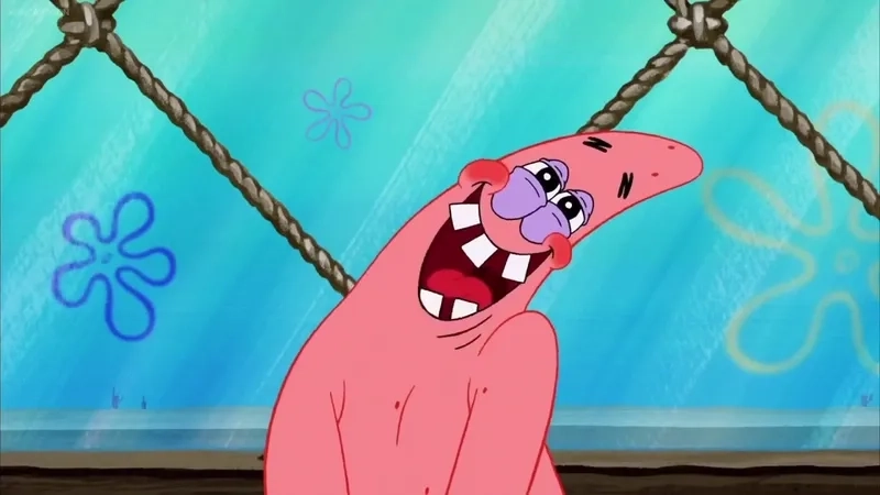 Evil Patrick Meme biểu cảm độc ác gây cười bất ngờ