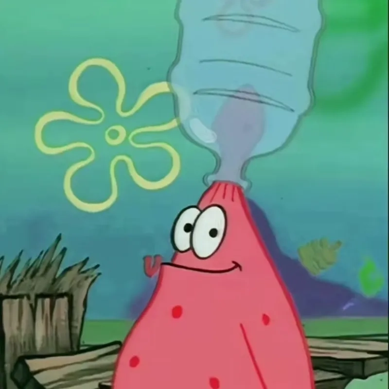Thinking Patrick Meme suy nghĩ mệt mỏi nhưng cực hài