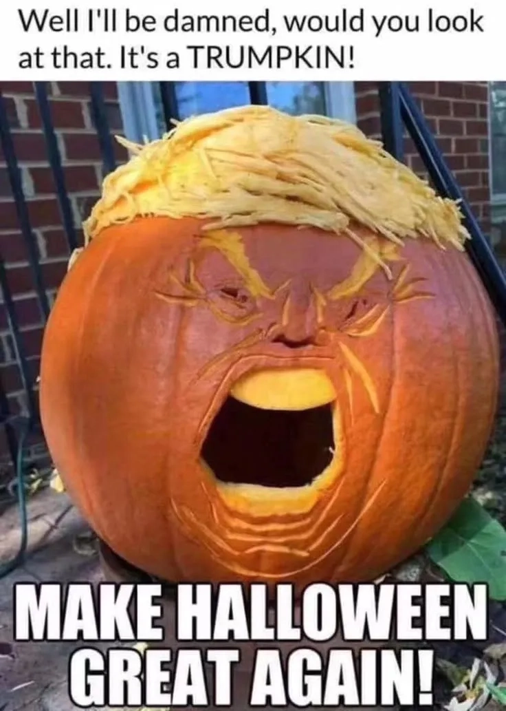 Halloween pumpkin meme đang làm mưa làm gió trên mạng