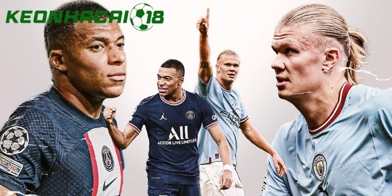 Haaland lập cú đúp còn Mbappe thể hiện khả năng kiến tạo đỉnh cao