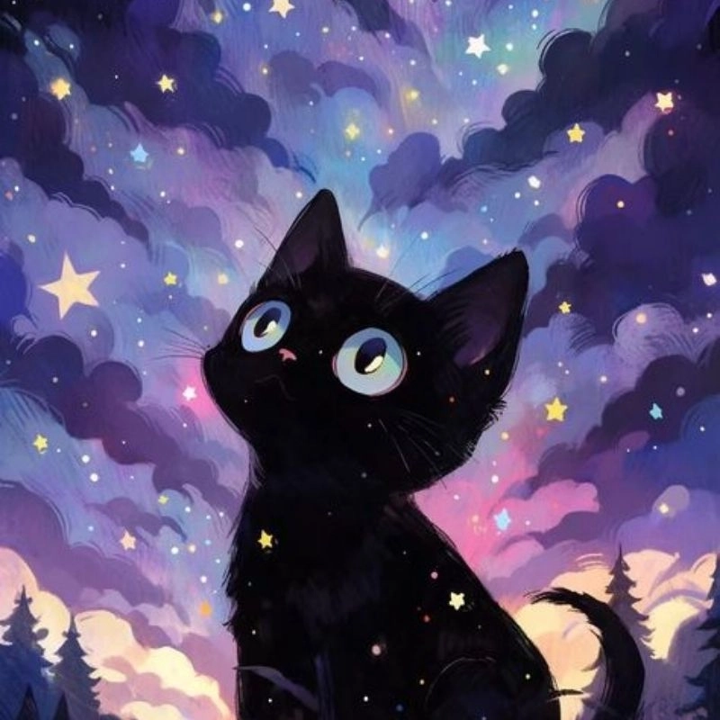 Hình avatar cute mèo chibi dễ thương nhất