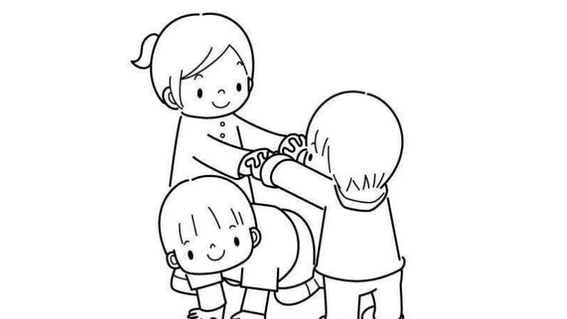 Hình ảnh chủ đề bản thân tô màu đáng yêu bé