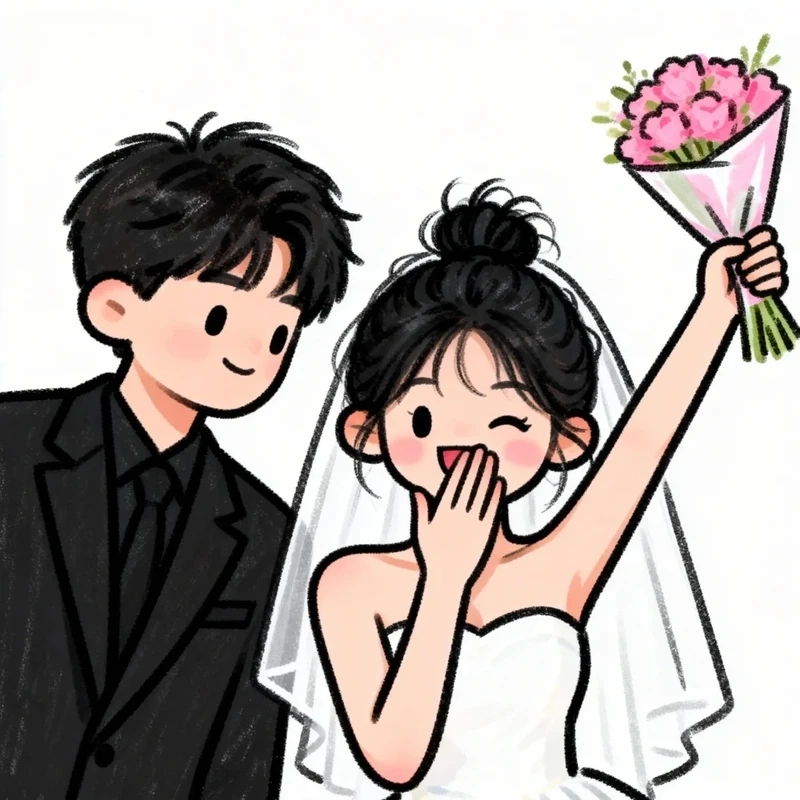  Tuyển chọn ảnh chibi dâu rể cute đáng yêu cho ngày cưới 