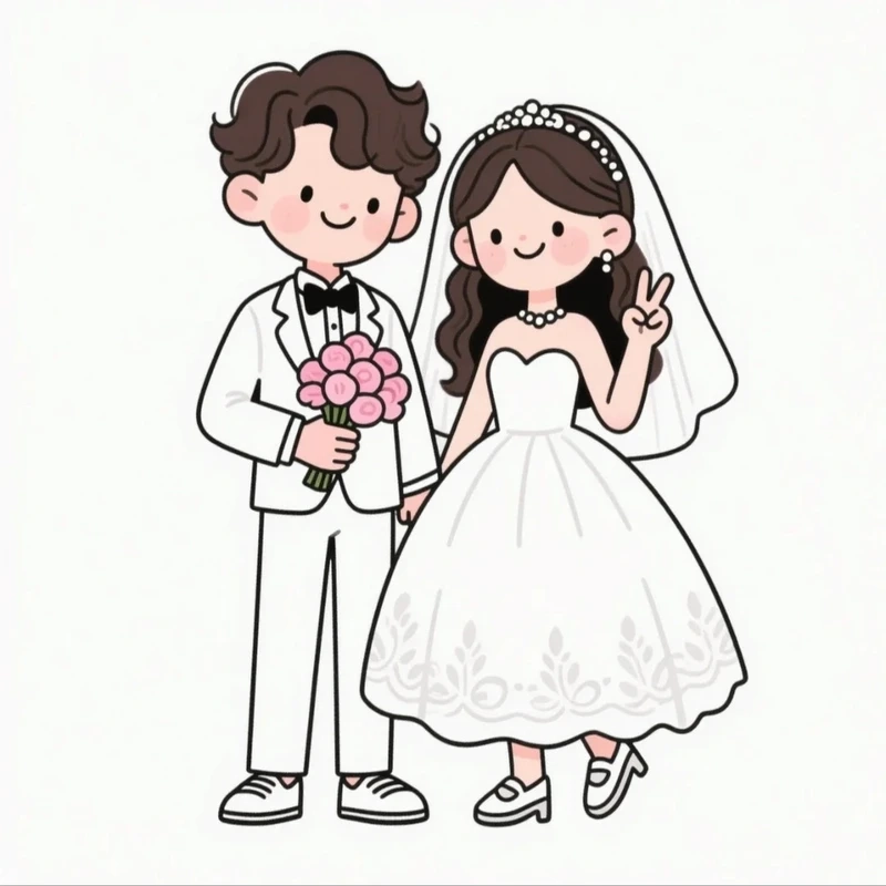 Loạt chibi dâu rể đáng yêu khiến cộng đồng mạng thích thú