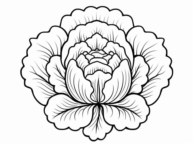 Tổng hợp tranh tô màu cây bắp cải đơn giản cho bé tập tô